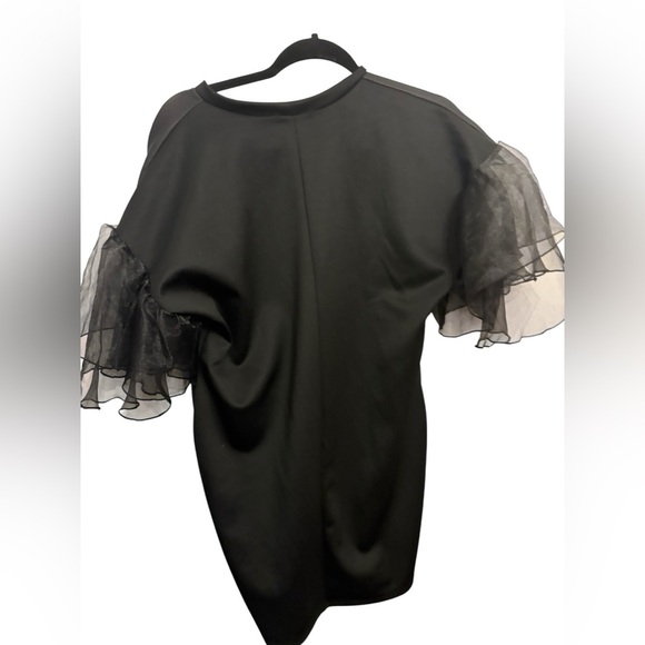 Fashion Nova Black Tee with Pink and Yellow Graphic - Picture 6 of 6